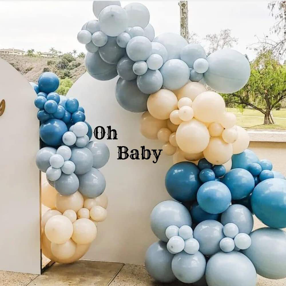 121pcs metallic latex balloons suitable for wedding arches, baby showers