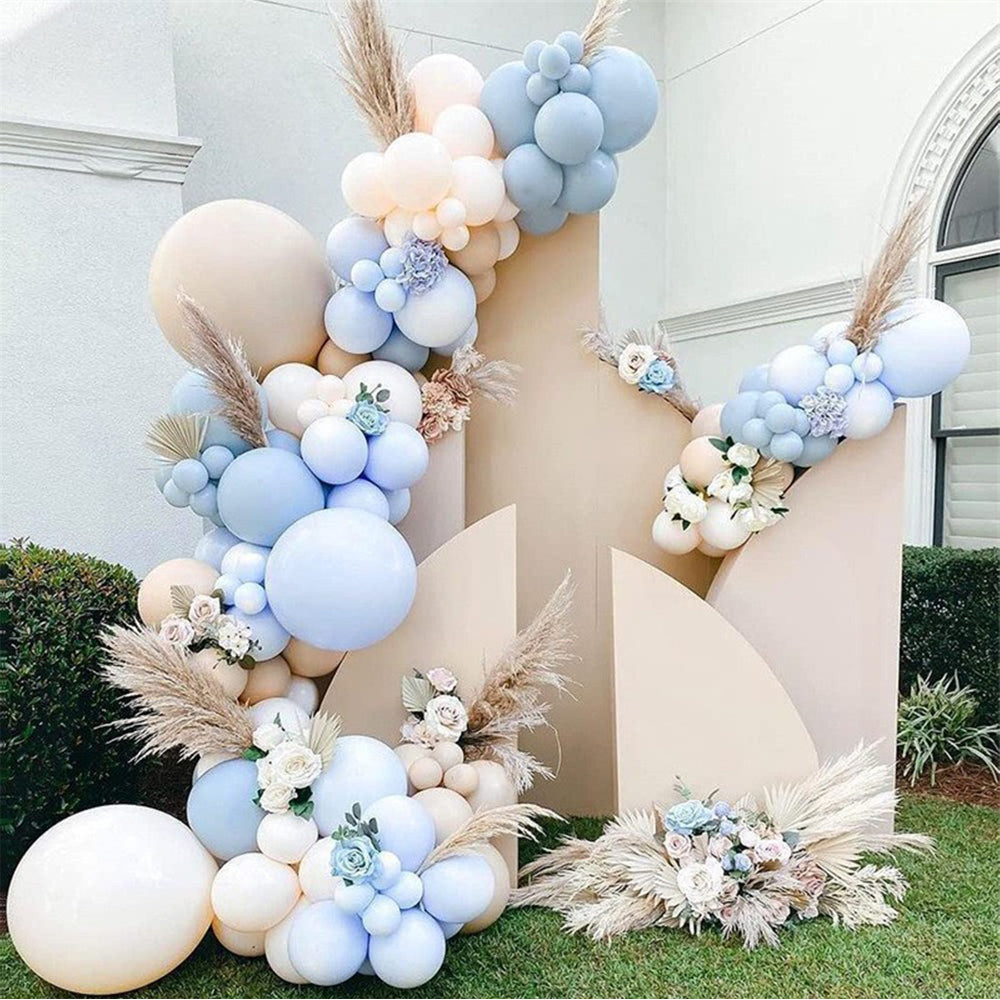 93pcs 18/10/5 inch latex balloons of different sizes are suitable for decorating baby birthday parties