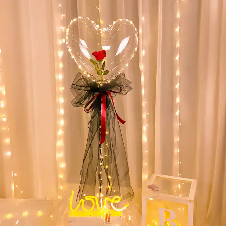 300 set of Heart-shaped bobo balloon with  decorate Valentine's Day