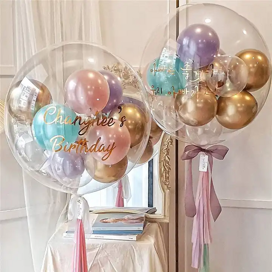 500 set of colorful BOBO balloons, creating a dreamy atmosphere and accompanying you with laughter to welcome every day! “