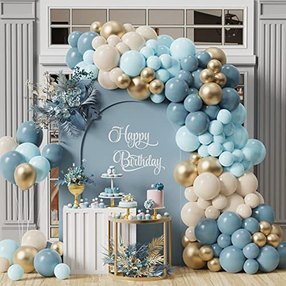 121pcs metallic latex balloons suitable for wedding arches, baby showers