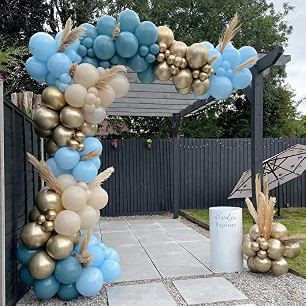 121pcs metallic latex balloons suitable for wedding arches, baby showers