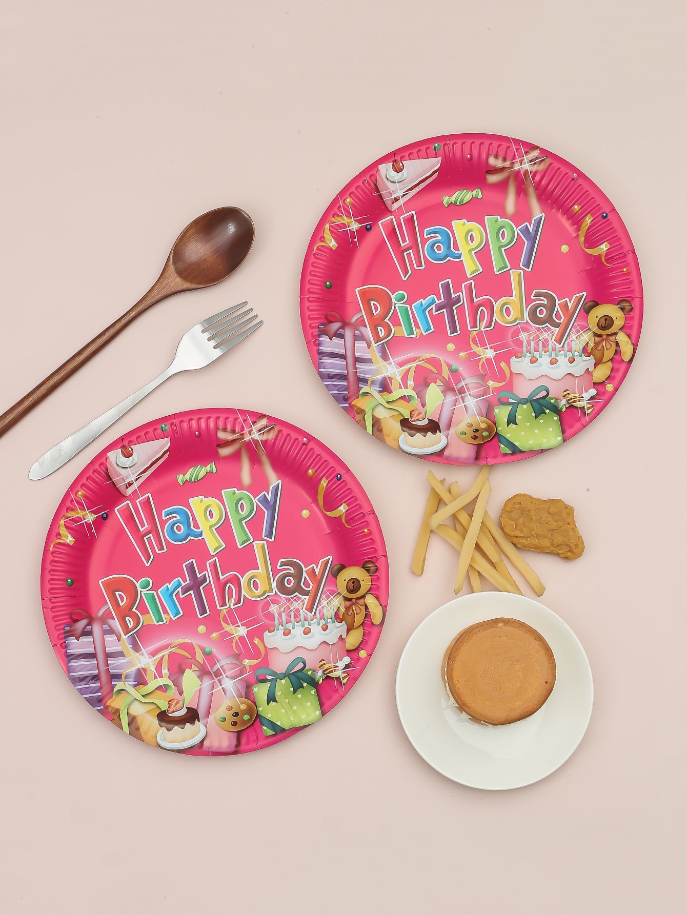 100pcs disposable paper tray suitable for celebrating birthdays