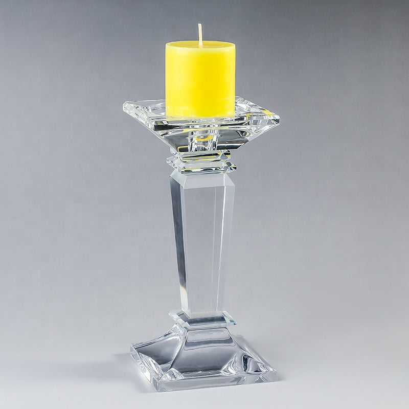 1 piece crystal glass candle holder, candle cup, restaurant, party, holiday flower glass decoration, home decoration, wedding decoration, wide band decoration, table decoration, Hanukkah aromatherapy gift