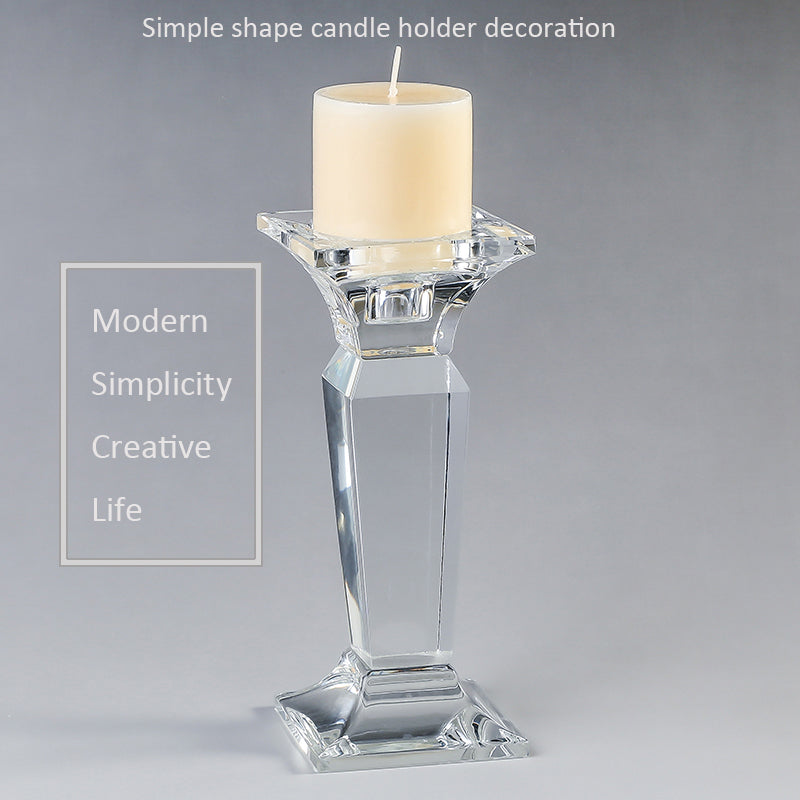 1 pcs luxury crystal glass candlestick, party and holiday floral glass decoration, home decoration, wedding decoration, desktop aromatherapy gifts