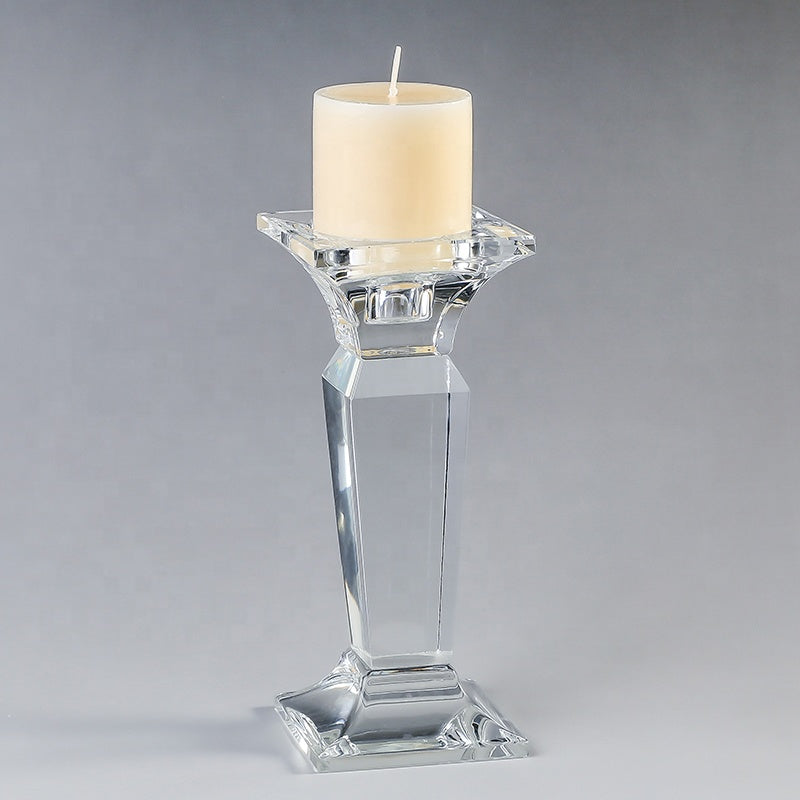 1 pcs luxury crystal glass candlestick, party and holiday floral glass decoration, home decoration, wedding decoration, desktop aromatherapy gifts